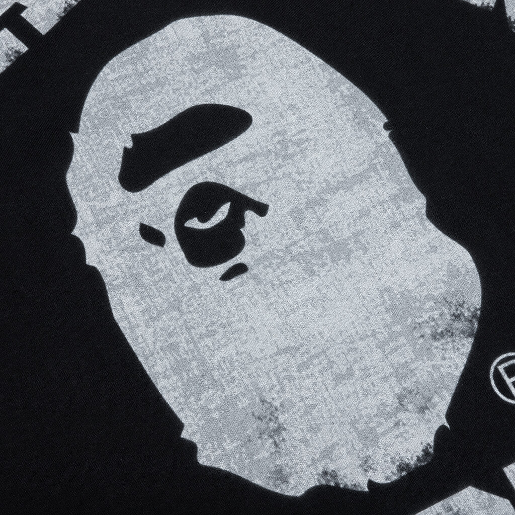 Overprinted College Tee Black