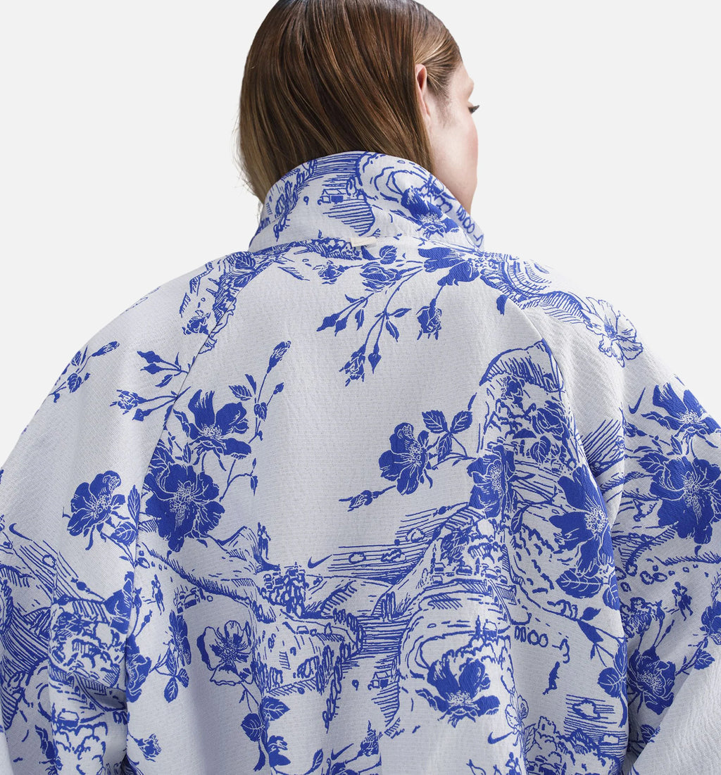 NSW Jacquard Womens Track Jacket White Hyper Royal