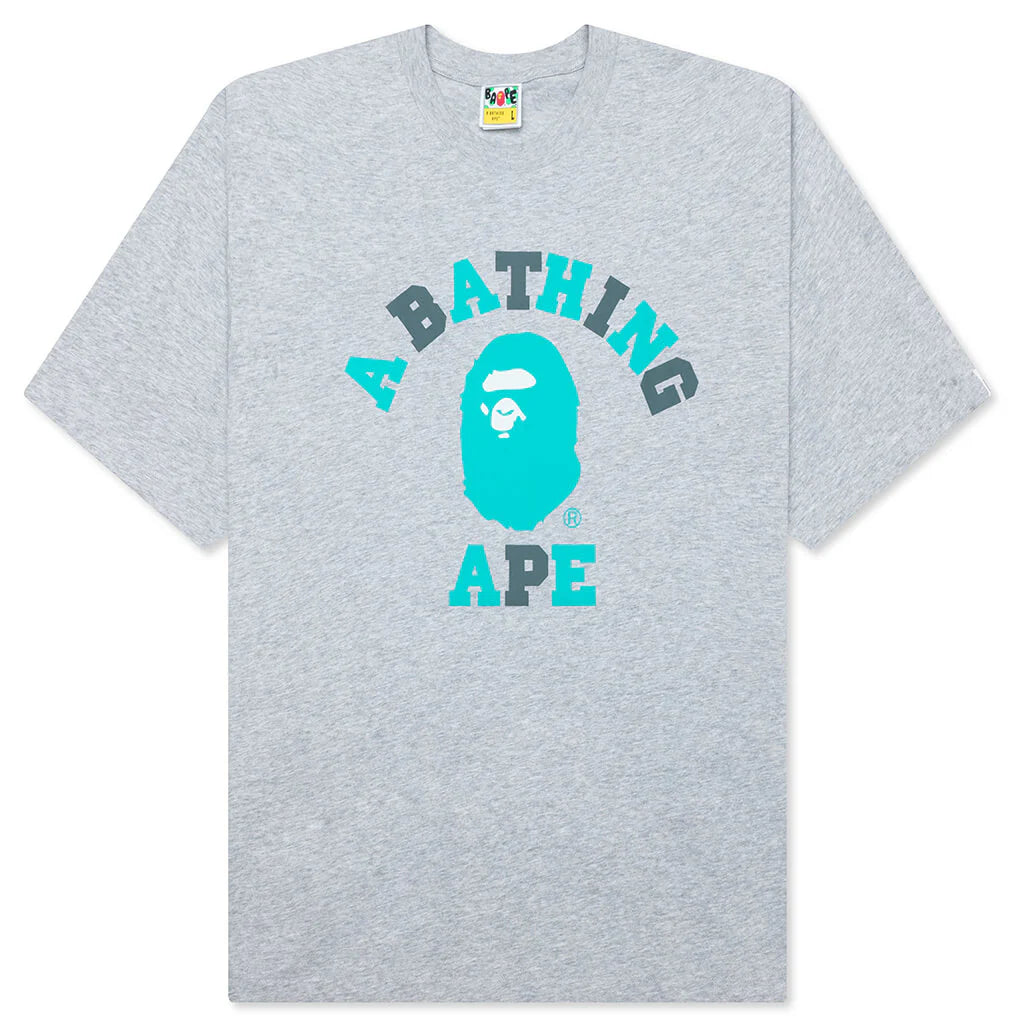 Feature x Bape College Relaxed Fit Tee Gray