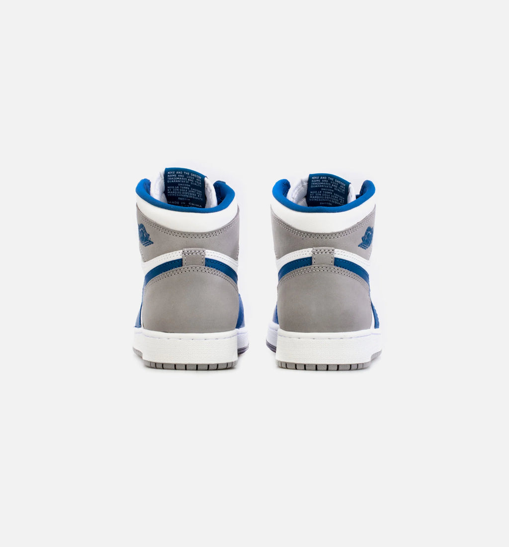 Air Jordan 1 High OG True Blue Grade School Lifestyle Shoe Blue White Free Shipping