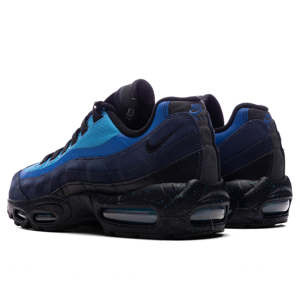 NIke x Stash Air Max 95 Obsidian Black Harbor Blue
