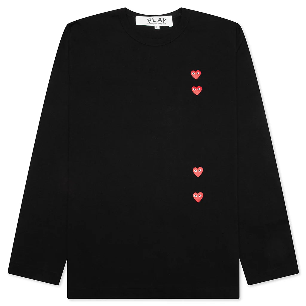 Logo Print Any Heart L S T Shirt Black