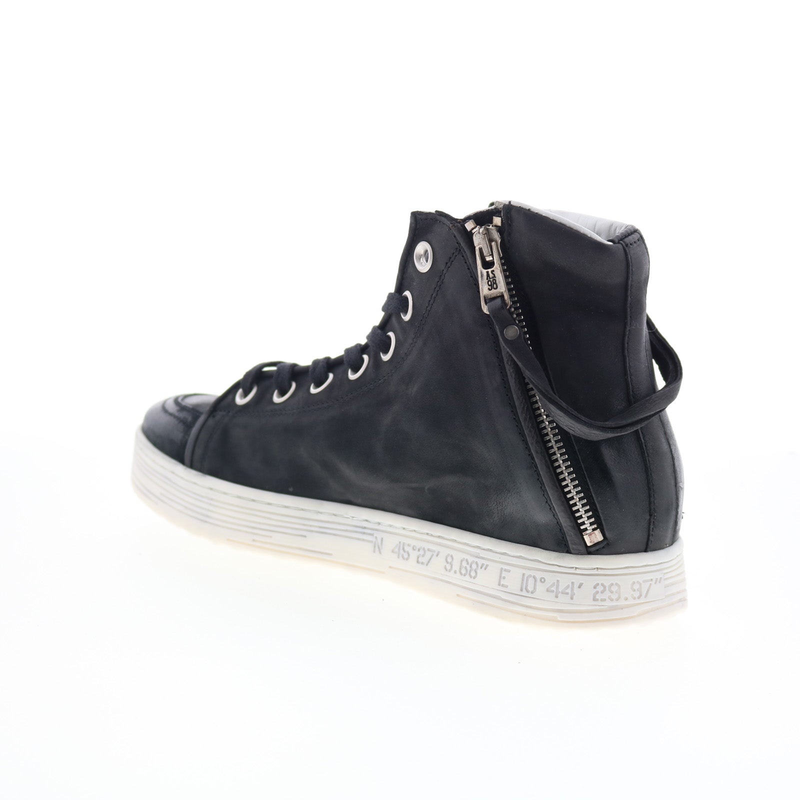 Adler Womens Black Leather Lace Up Lifestyle Sneakers Shoes