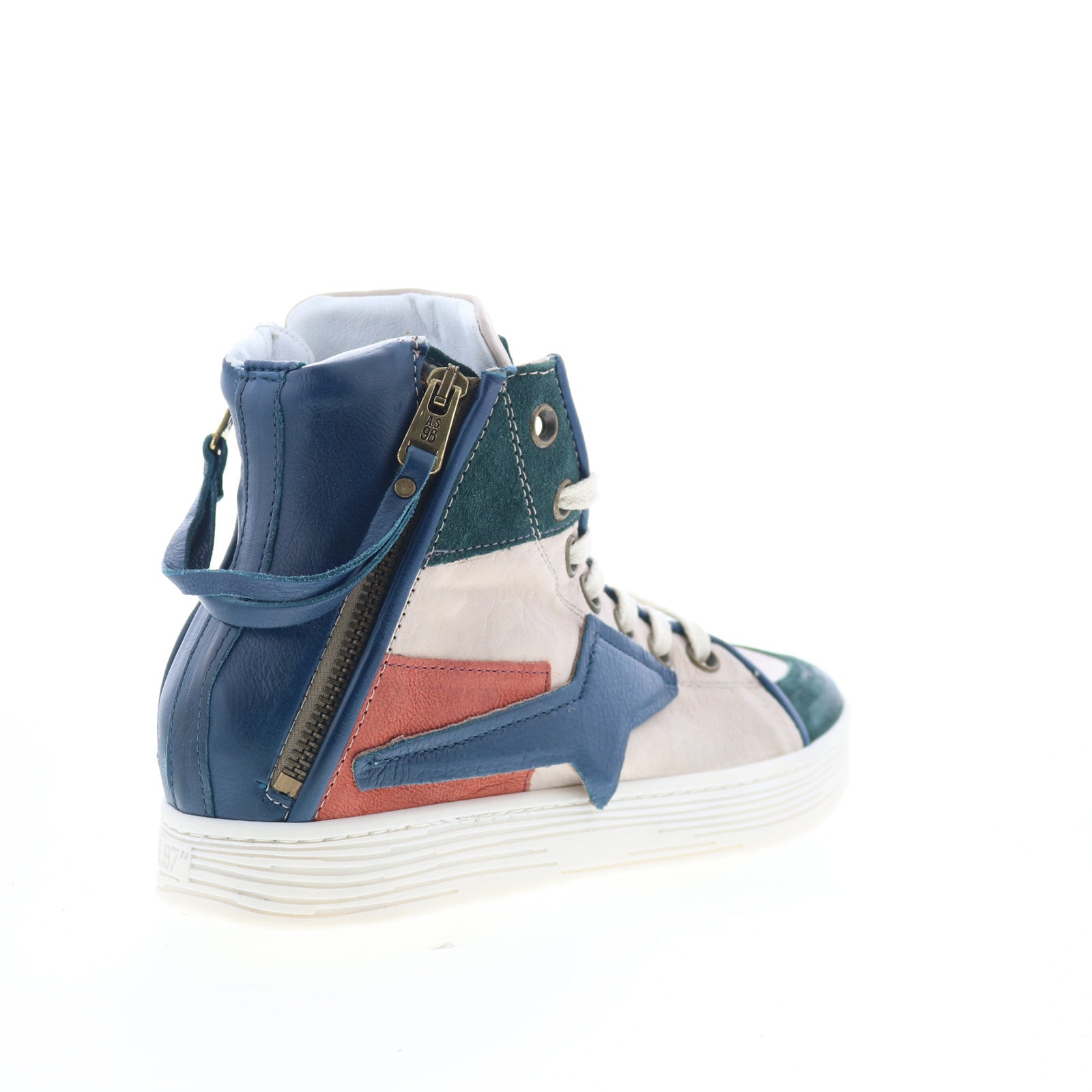 Adler Womens Blue Leather Lace Up Lifestyle Sneakers Shoes