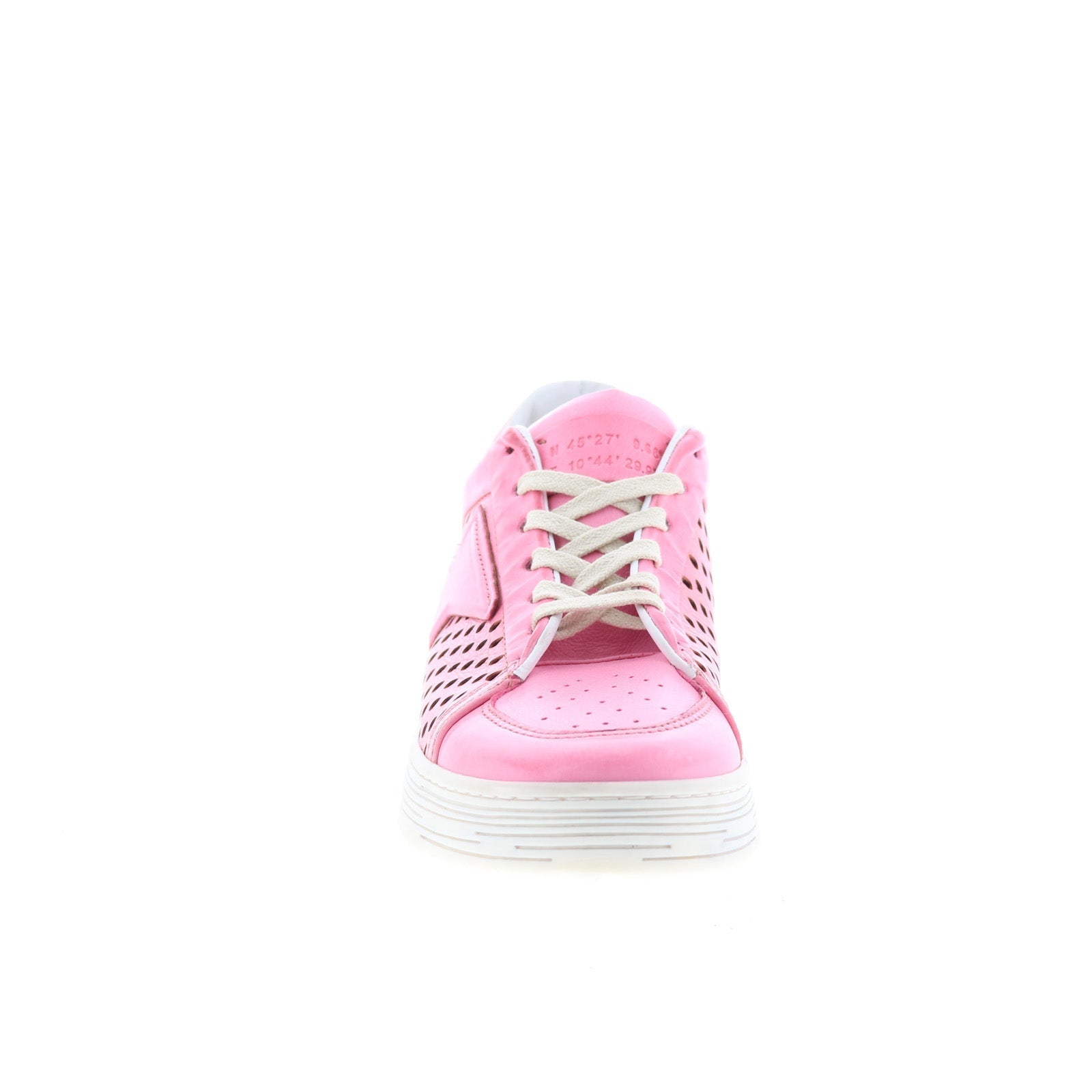 Adrian Womens Pink Leather Lace Up Lifestyle Sneakers Shoes