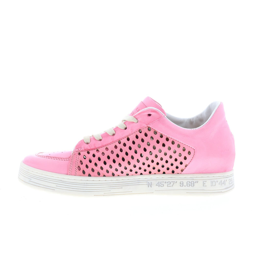 Adrian Womens Pink Leather Lace Up Lifestyle Sneakers Shoes