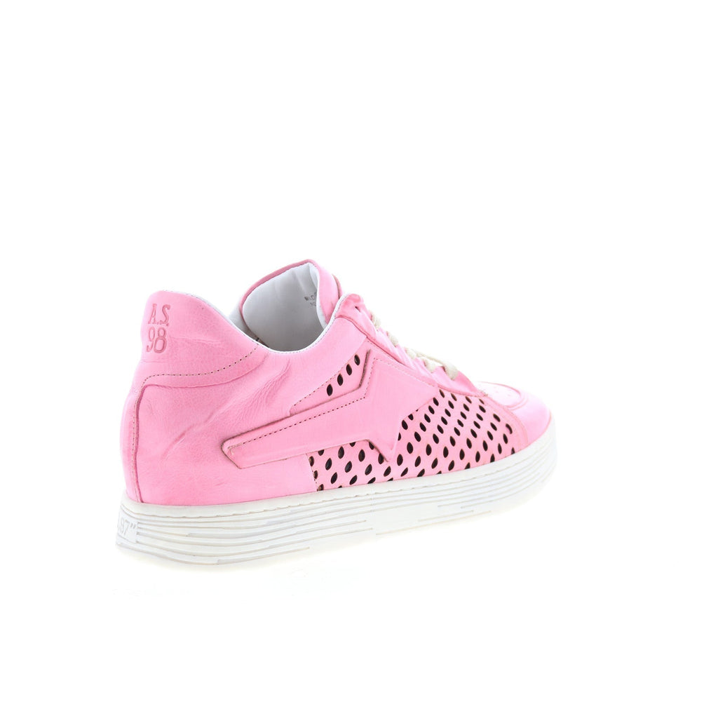 Adrian Womens Pink Leather Lace Up Lifestyle Sneakers Shoes
