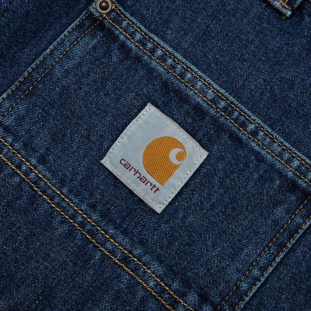OG Double Knee Short Blue Stone Washed