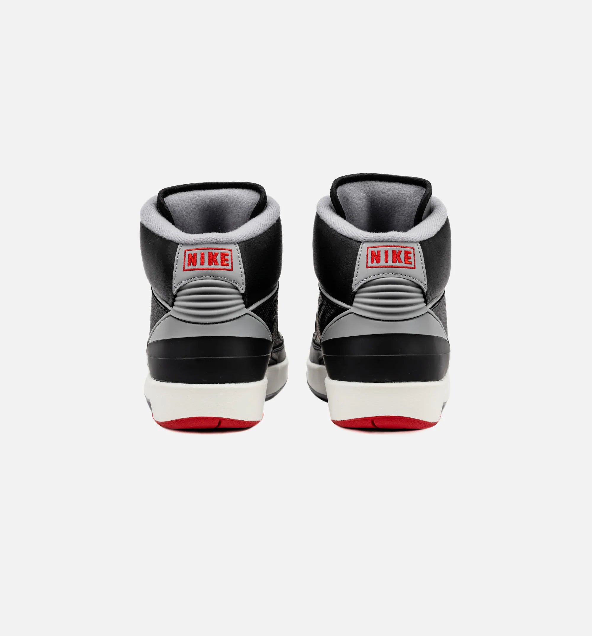 Air Jordan 2 Retro Black Cement Grade School Lifestyle Shoe Black Cement Grey