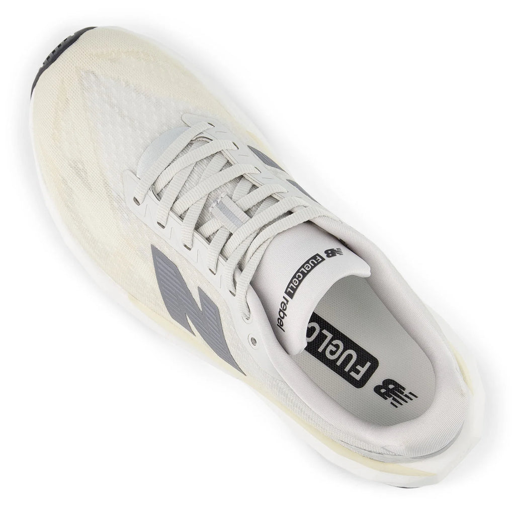 Women's FuelCell Rebel v5 in Linen with Grey Matter and White