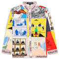 Printed Satin Shirt Multi