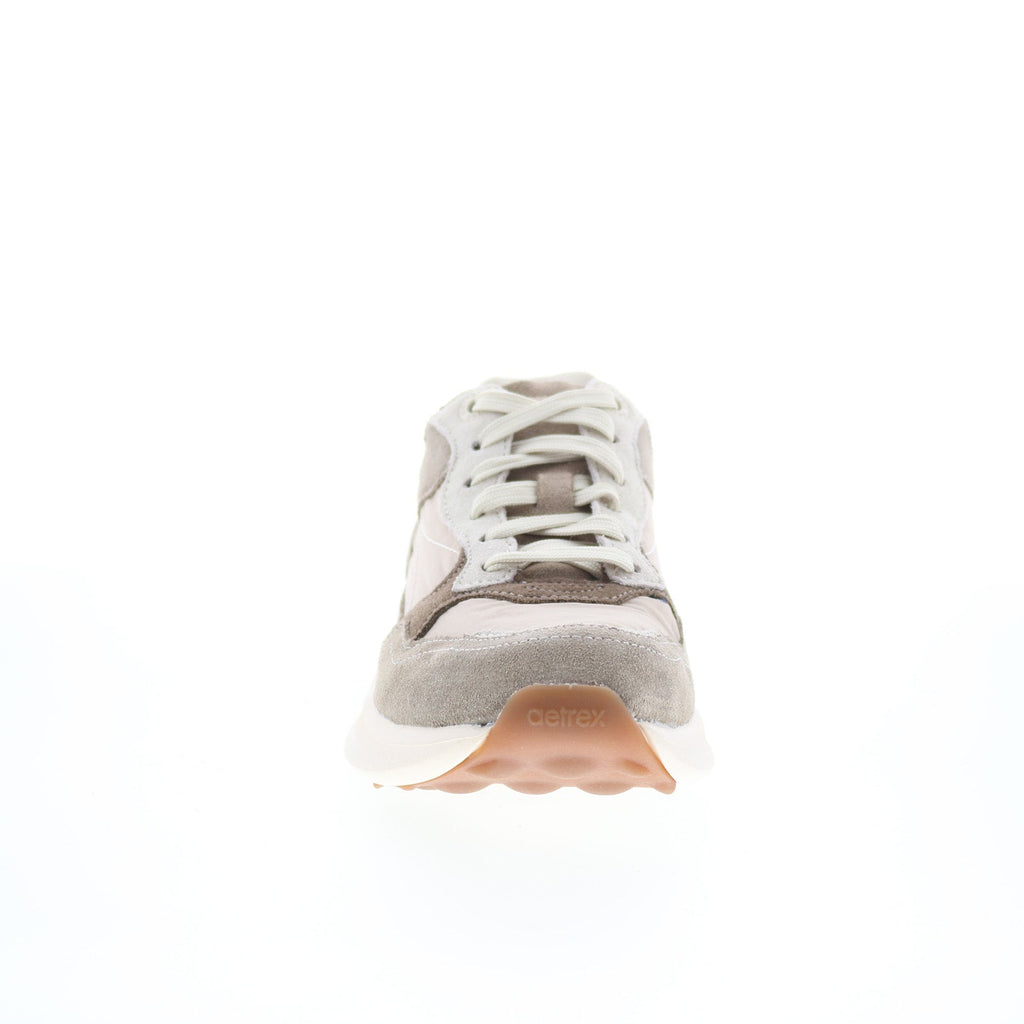 Aetrex Molly AF202 Womens Gray Suede Lace Up Lifetsyle Sneakers Shoes