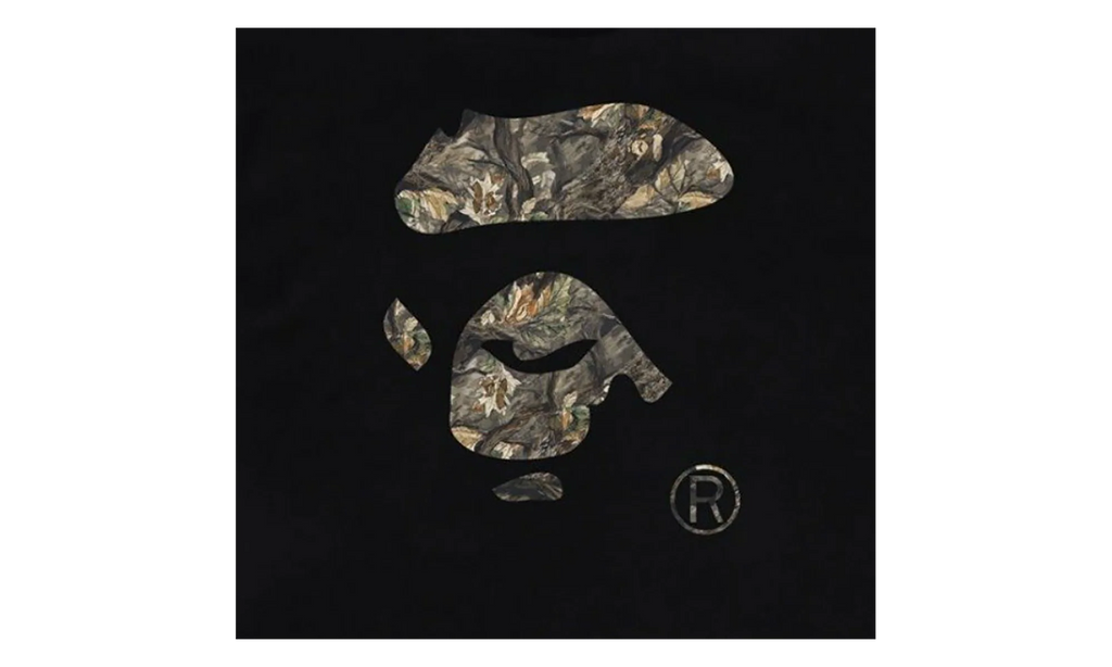 Tree Edge Camo Ape Face Tee "Black / Brown" 1L80110032 BLK