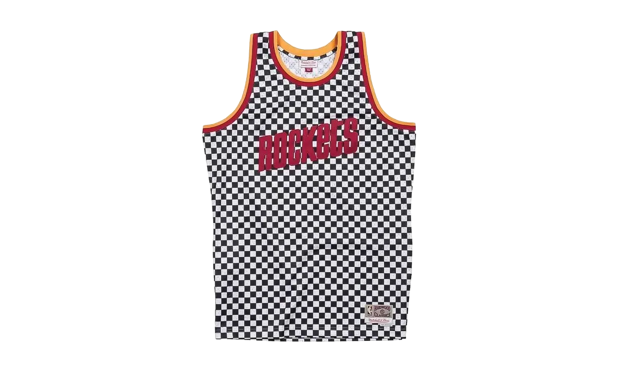NBA Checked Swingman Jersey "Houston Rockets - Black / White" BA8A45 HRO W MYM