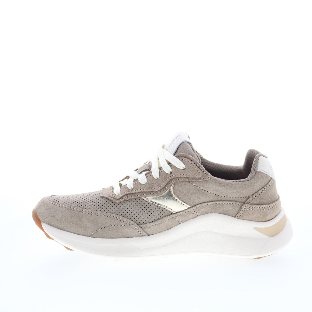 Aetrex Emily AFI02 Womens Brown Suede Lace Up Lifestyle Sneakers Shoes