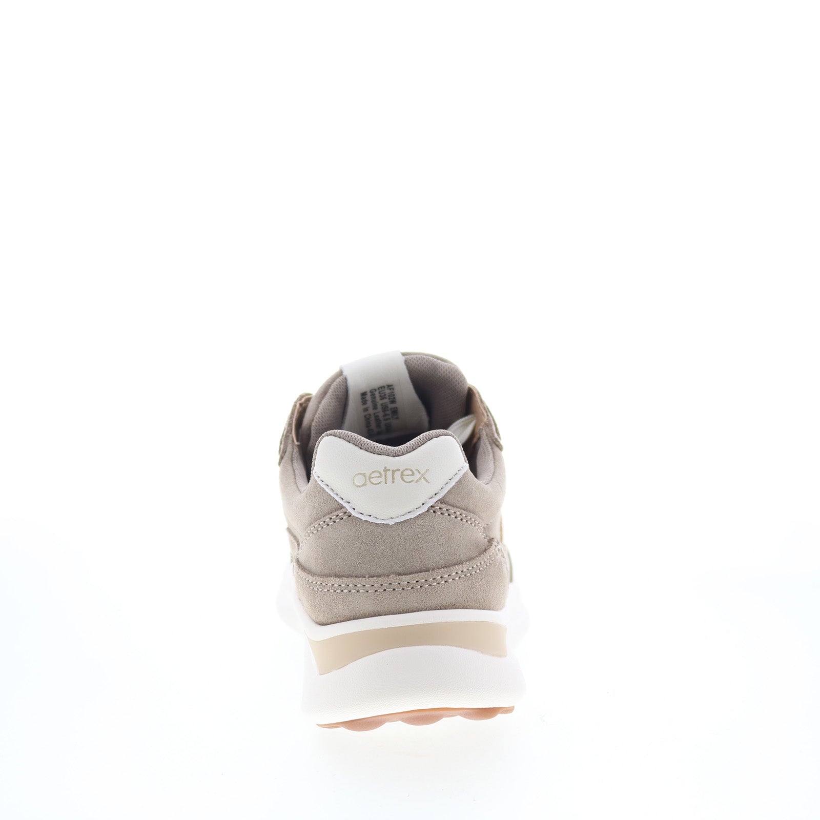 Aetrex Emily AFI02 Womens Brown Suede Lace Up Lifestyle Sneakers Shoes