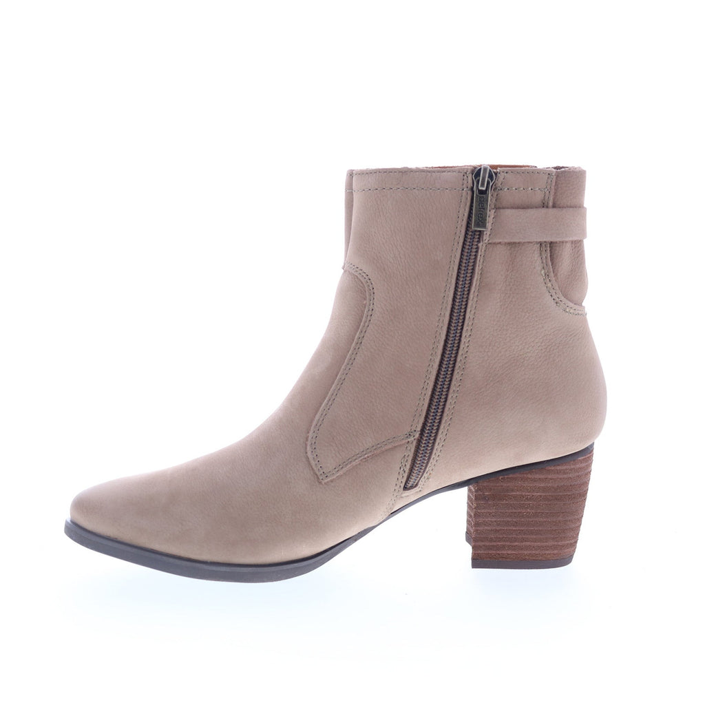 Aetrex Rubi AH126 Womens Brown Nubuck Zipper Ankle & Booties Boots