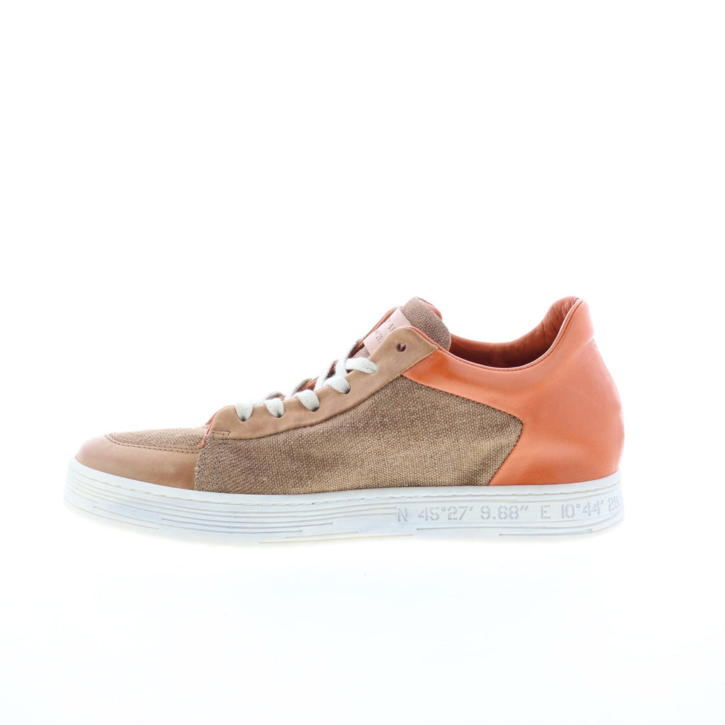 Alfie Womens Brown Canvas Lace Up Lifestyle Sneakers Shoes