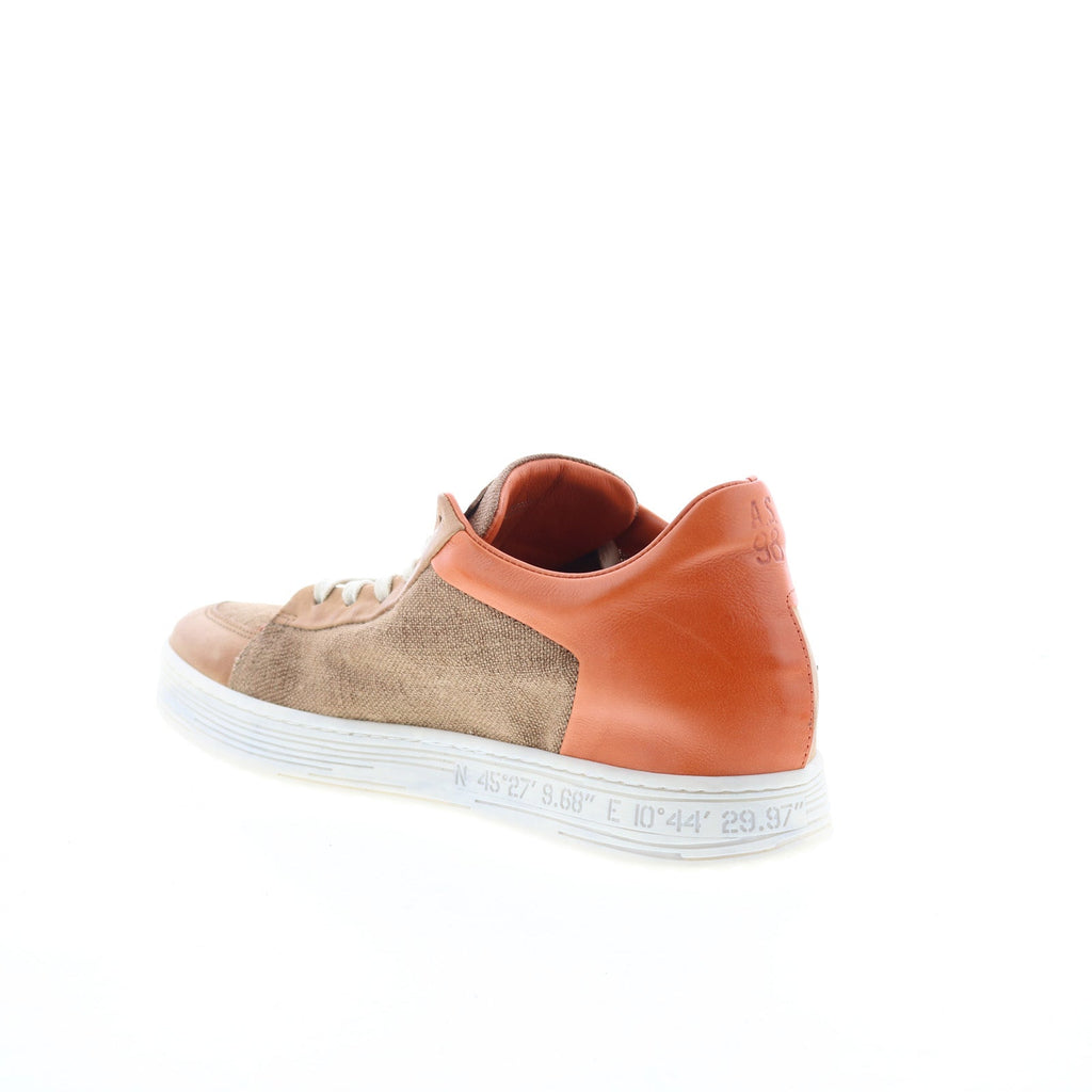Alfie Womens Brown Canvas Lace Up Lifestyle Sneakers Shoes