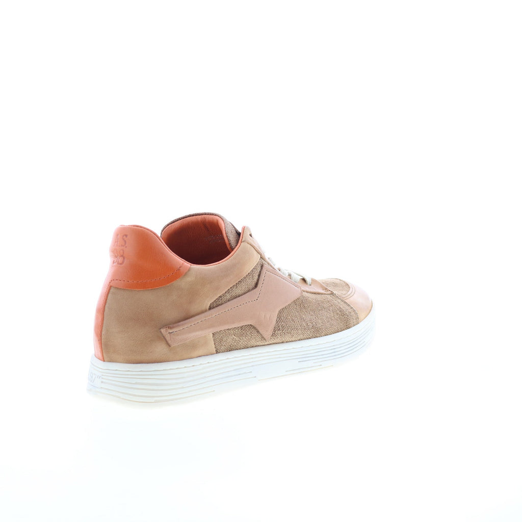 Alfie Womens Brown Canvas Lace Up Lifestyle Sneakers Shoes