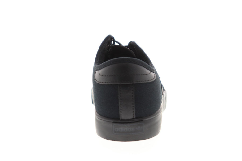 Seeley AQ8531 Mens Black Canvas Casual Low Top Lifestyle Sneakers Shoes