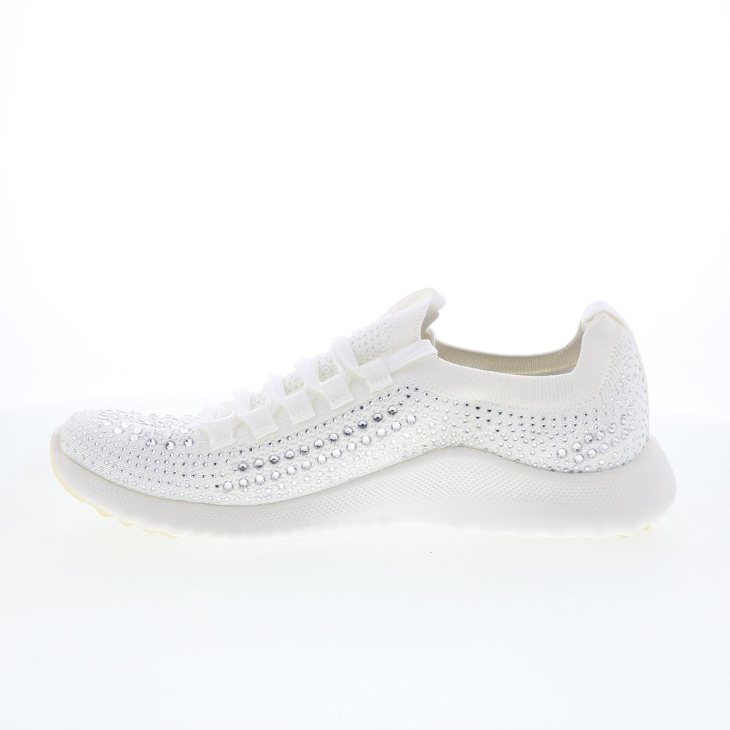 Aetrex Carly Sparkle AS251 Womens White Synthetic Lifestyle Sneakers Shoes