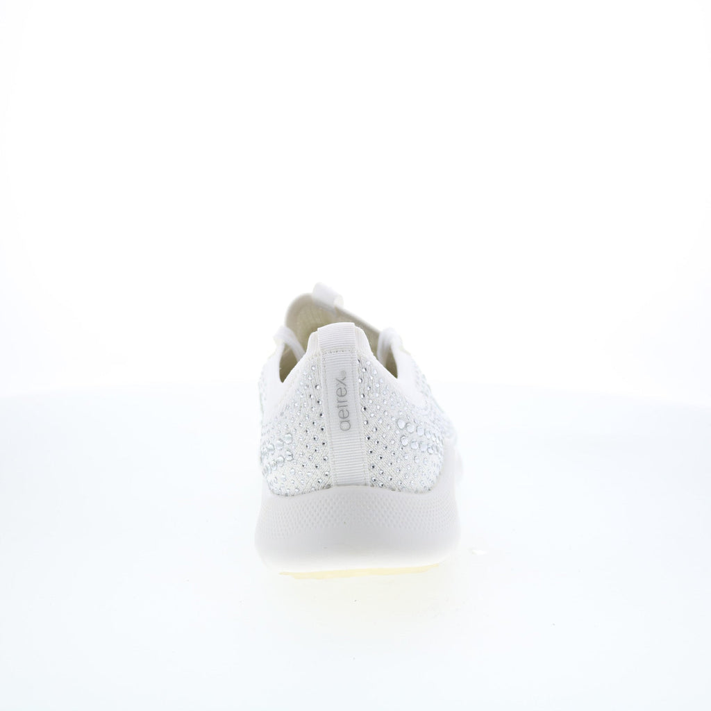 Aetrex Carly Sparkle AS251 Womens White Synthetic Lifestyle Sneakers Shoes
