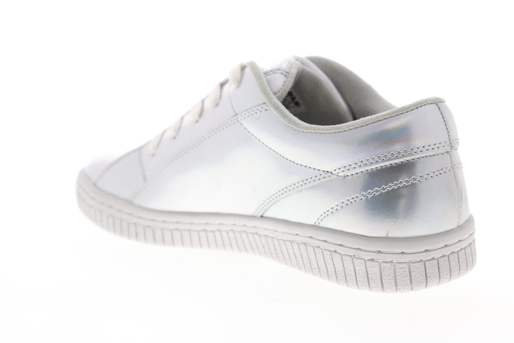 Airwalk The One Pearl AW19863 Mens Silver Gray Leather Skate Sneakers Shoes