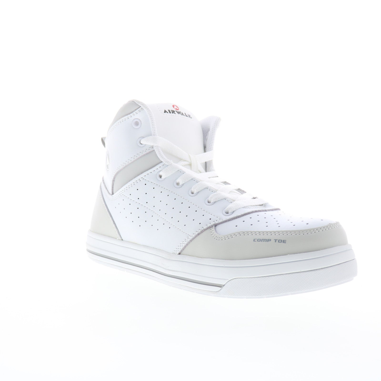 Airwalk Arena Mid Composite Toe EH SR Mens White Wide Work & Safety Shoes