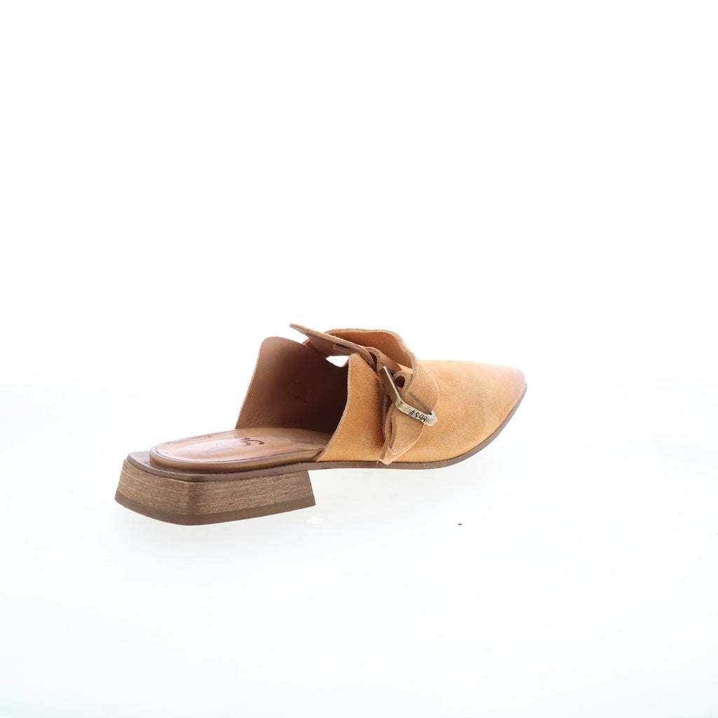 Ayden Womens Brown Leather Slip On Mule Flats Shoes