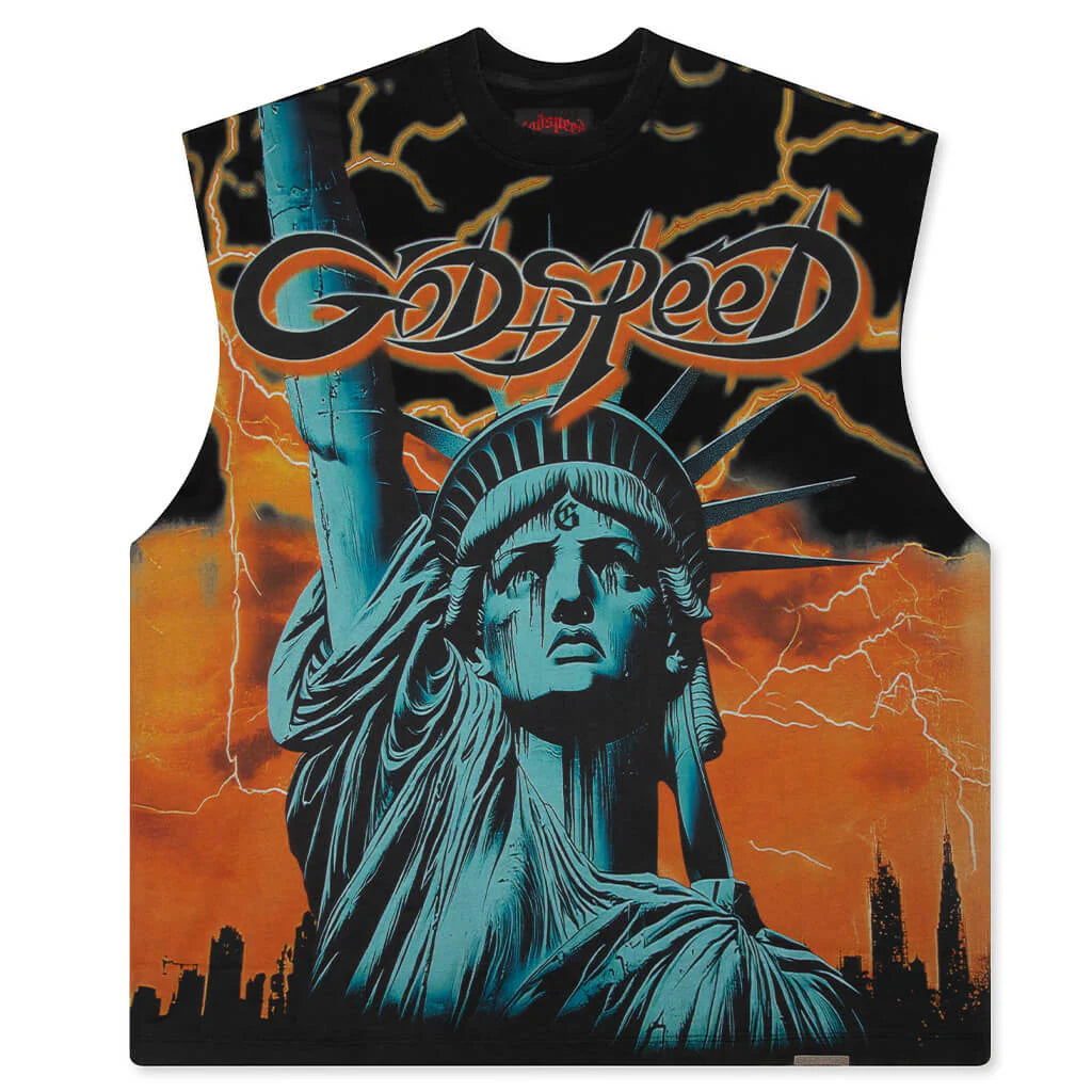 Voltage Sleeveless T Shirt Orange