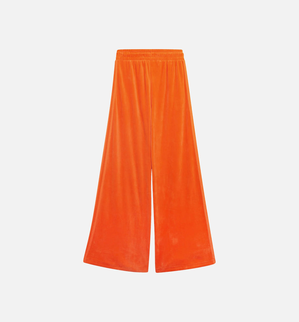 Jeremy Scott Velour Track Pant Womens Pants Orange