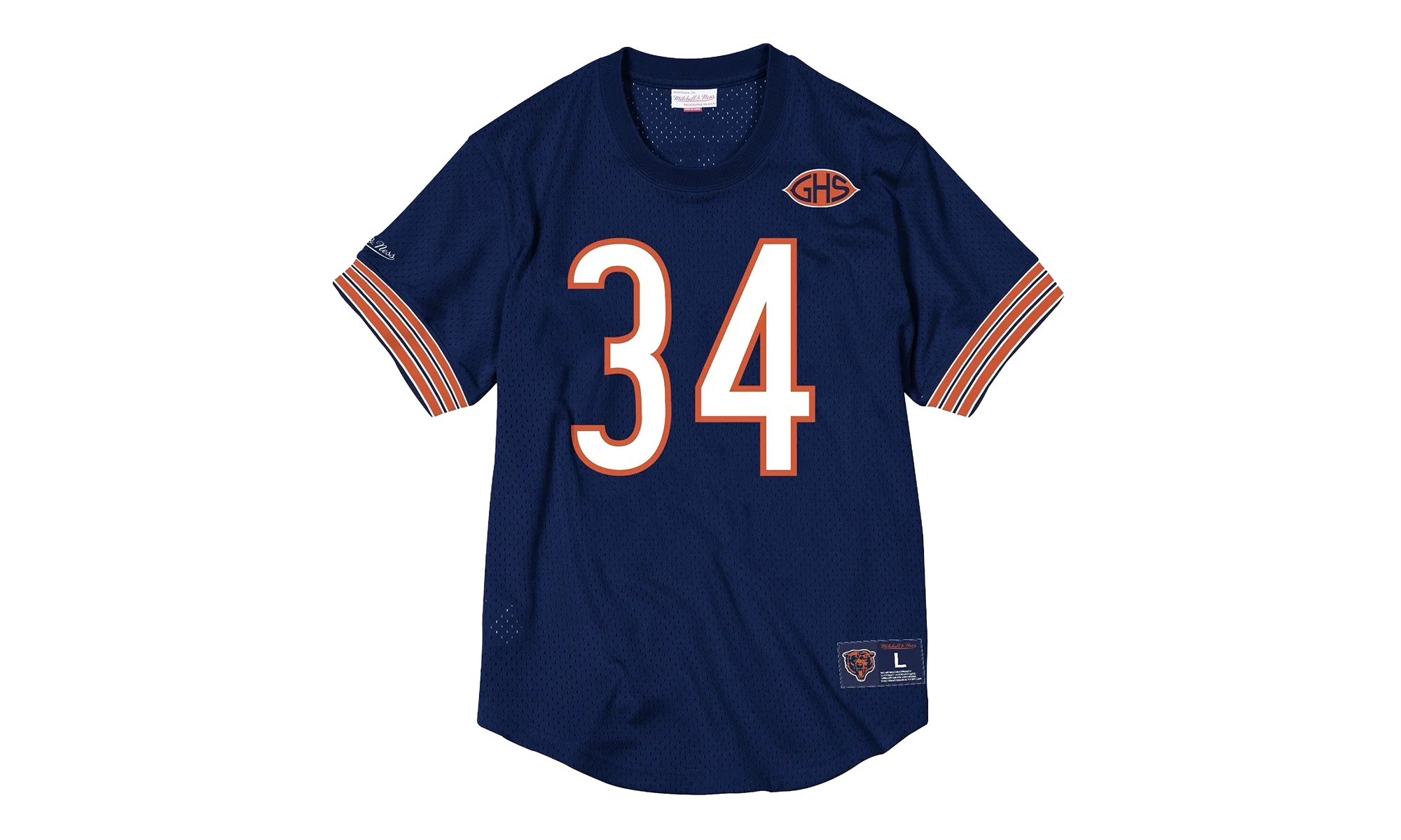 NFL Name & Number Mesh Crew Neck Shirt "Chicago Bears - Navy" NNMPMG18061 CBENAVY83WPA