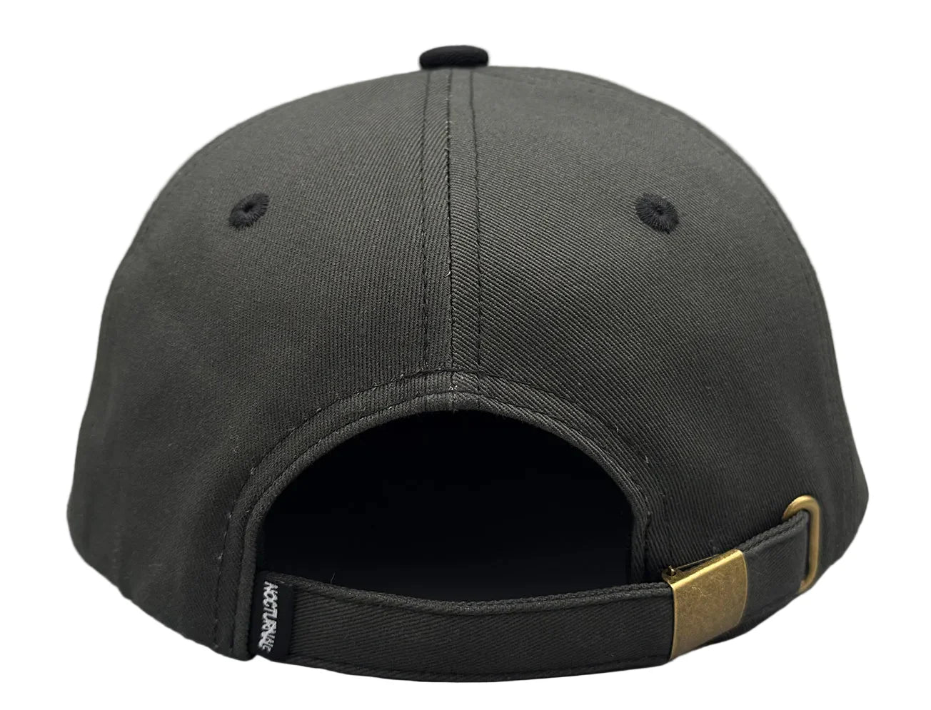Nocturnal Script Strapback Hat Dark Green Black