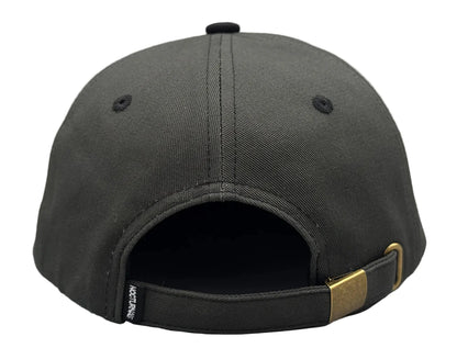 Nocturnal Script Strapback Hat Dark Green Black