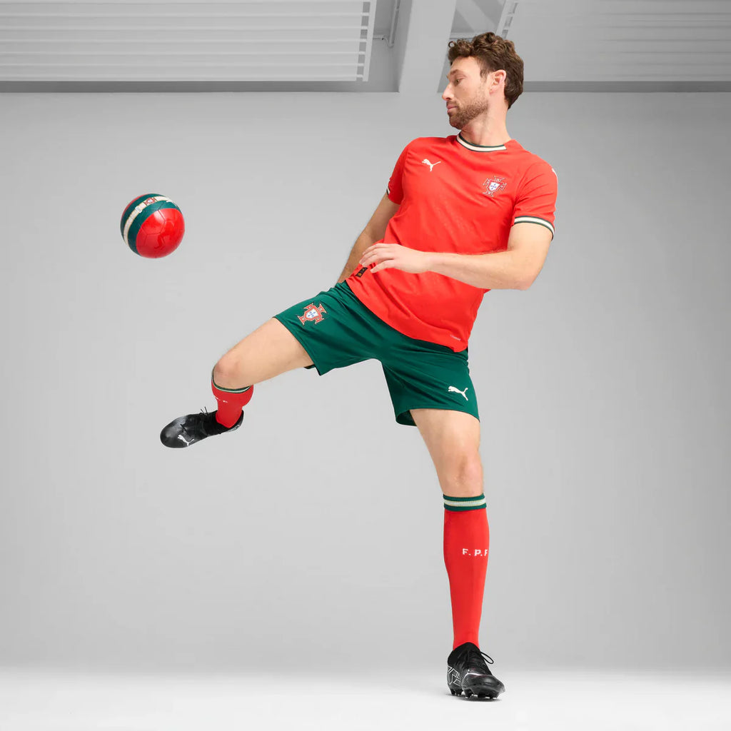 PUMA Portugal Home Authentic Mens Soccer Jersey 25 26 Red