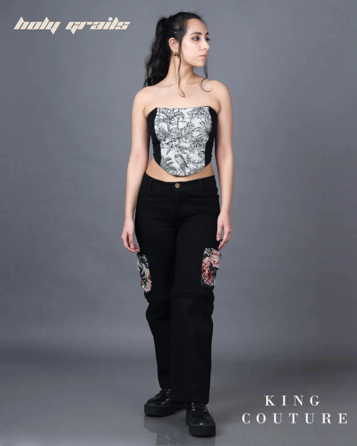 Jungle Jacquard Corset HG x King Couture