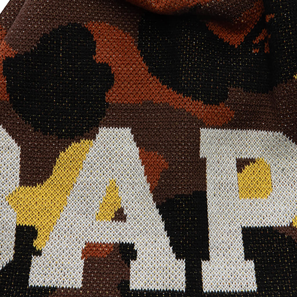 1st Camo Knit Beanie Orange