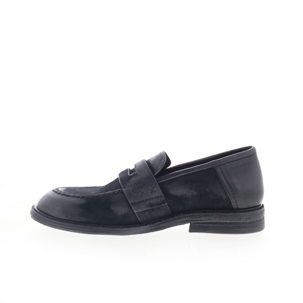Vern B20101-101-0004 Womens Black Loafers & Slip Ons Casual Shoes