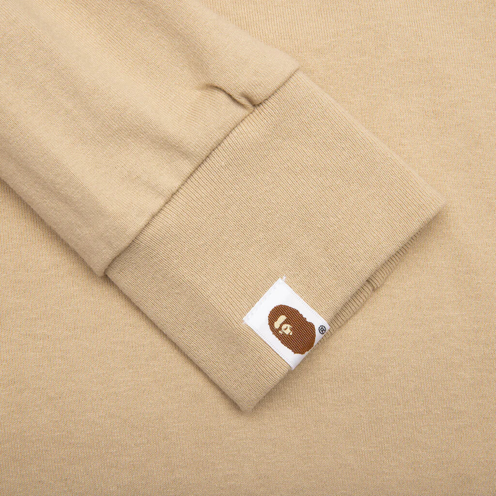 By Bathing Ape L S Tee Beige
