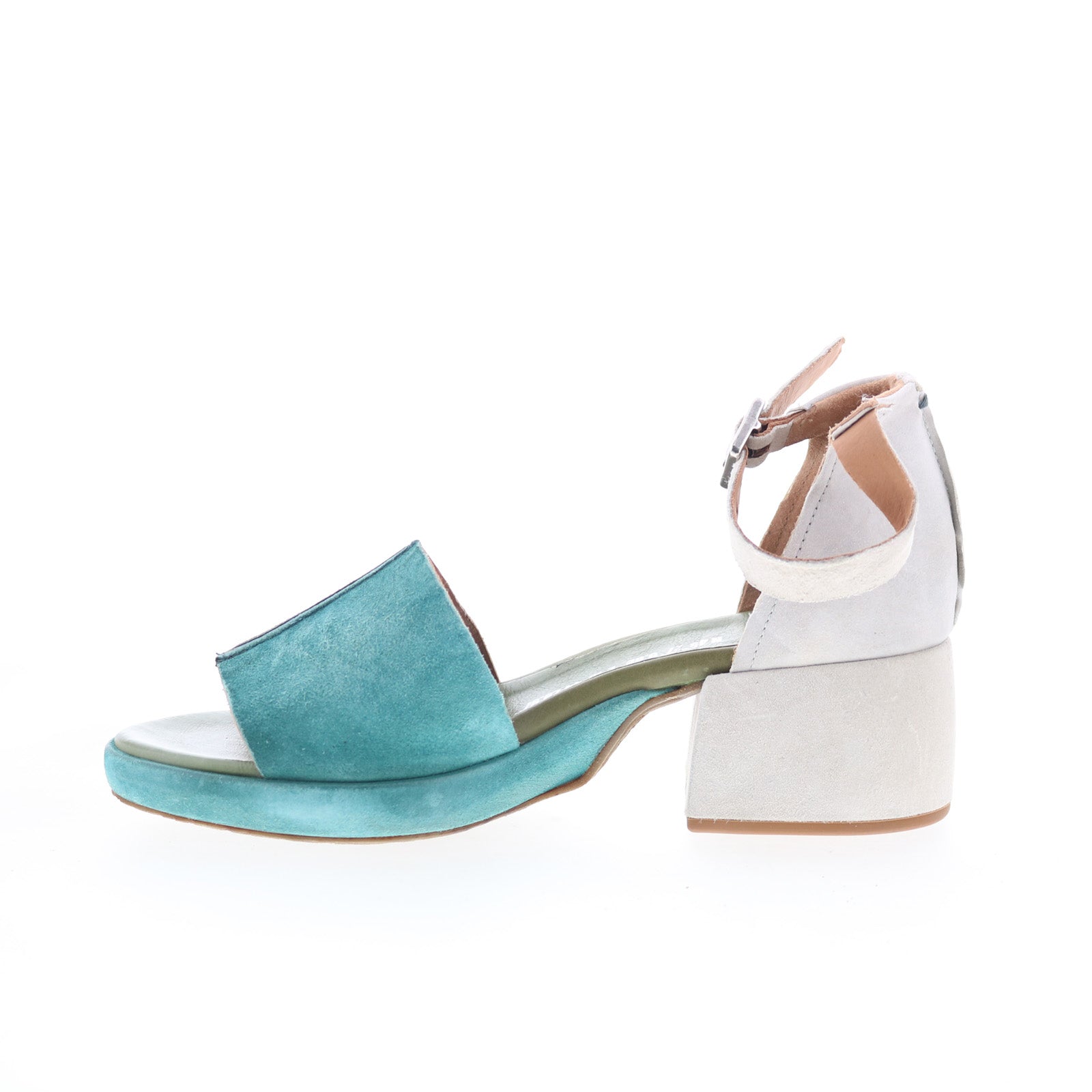 Crue B21003-201-0001 Womens Blue Suede Platform Sandals Shoes