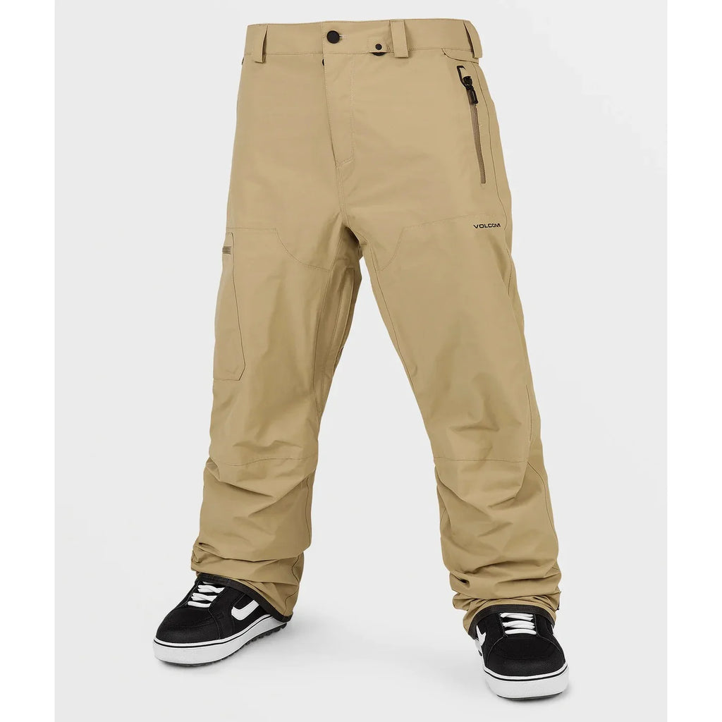 Volcom L Gore Tex Mens Snowboard Pants Dark Khaki