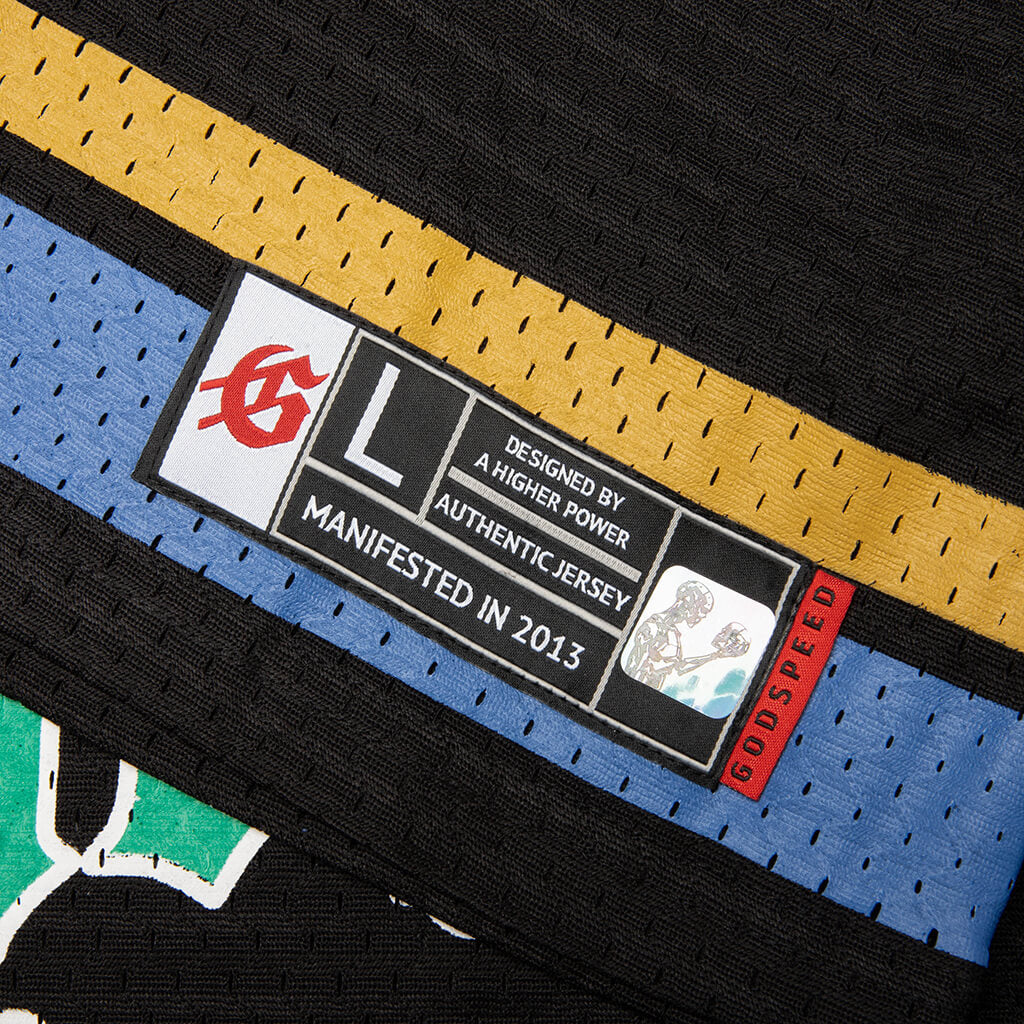 First Down Jersey Black Yellow Blue