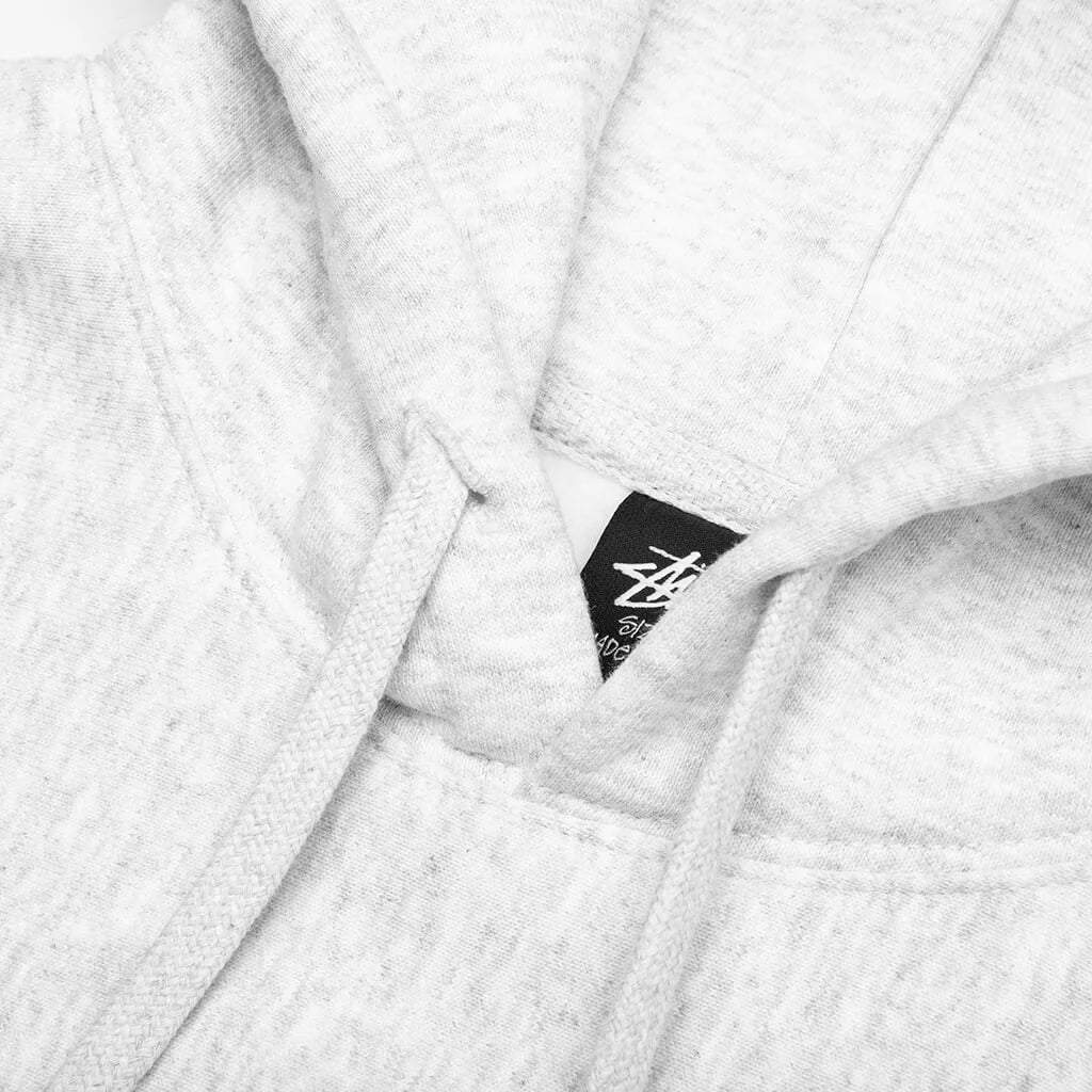 Basic Stussy Hoodie Ash Heather
