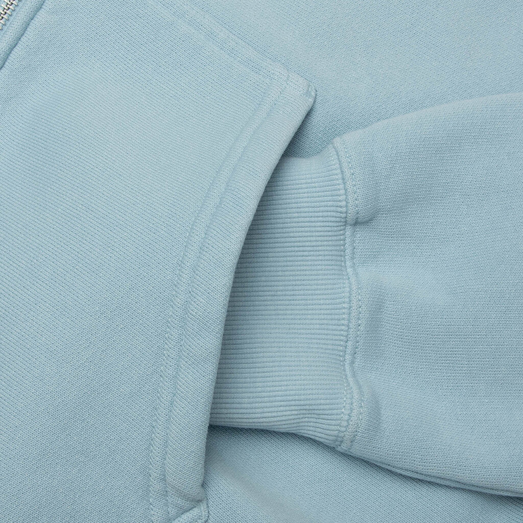 Surf Size Garment Dyed Zip Hood Sky Blue