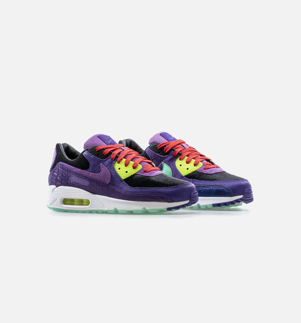 Air Max 90 QS Mashup Mens Running Shoe Purple Black Volt