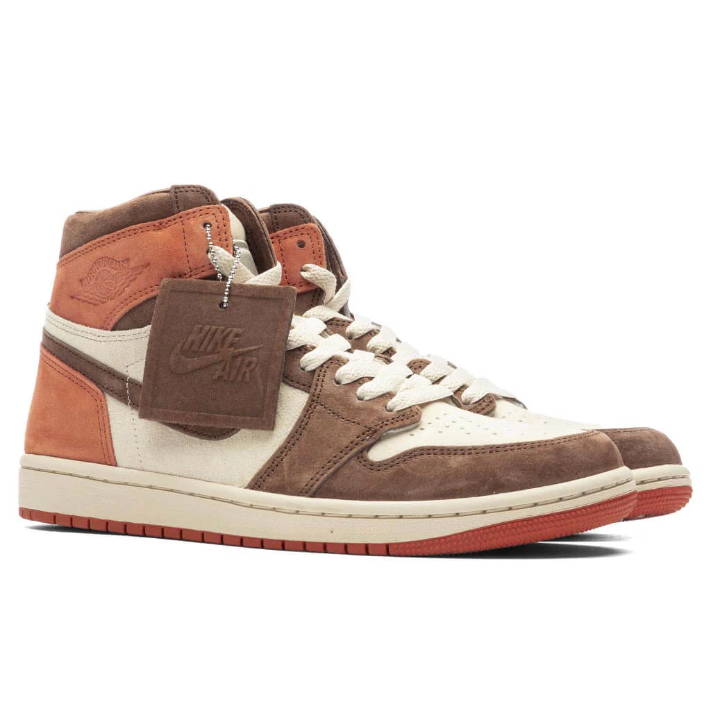 Womens Air Jordan 1 Retro Hi OG SP Dusted Clay Cacao Wow Sanddrift