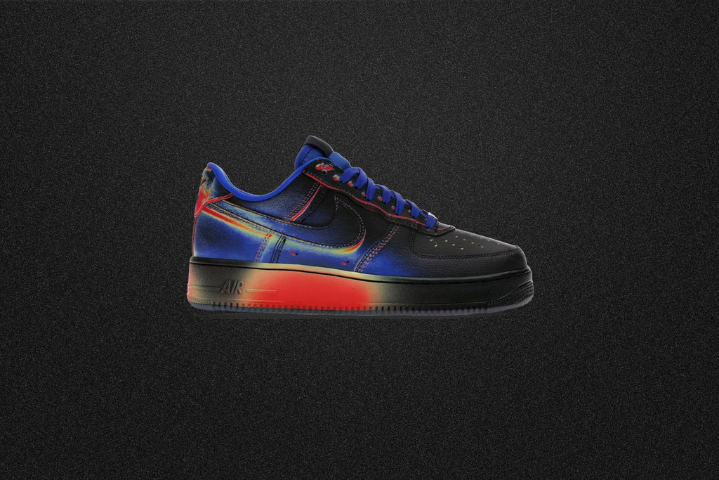 Air Force 1 Low Retro Heat Map Black Racer Blue Volt Ice Bright Crimson