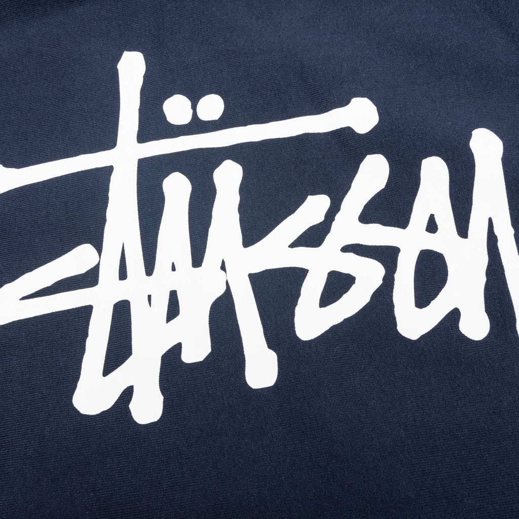 Basic Stussy Zip Hoodie Navy