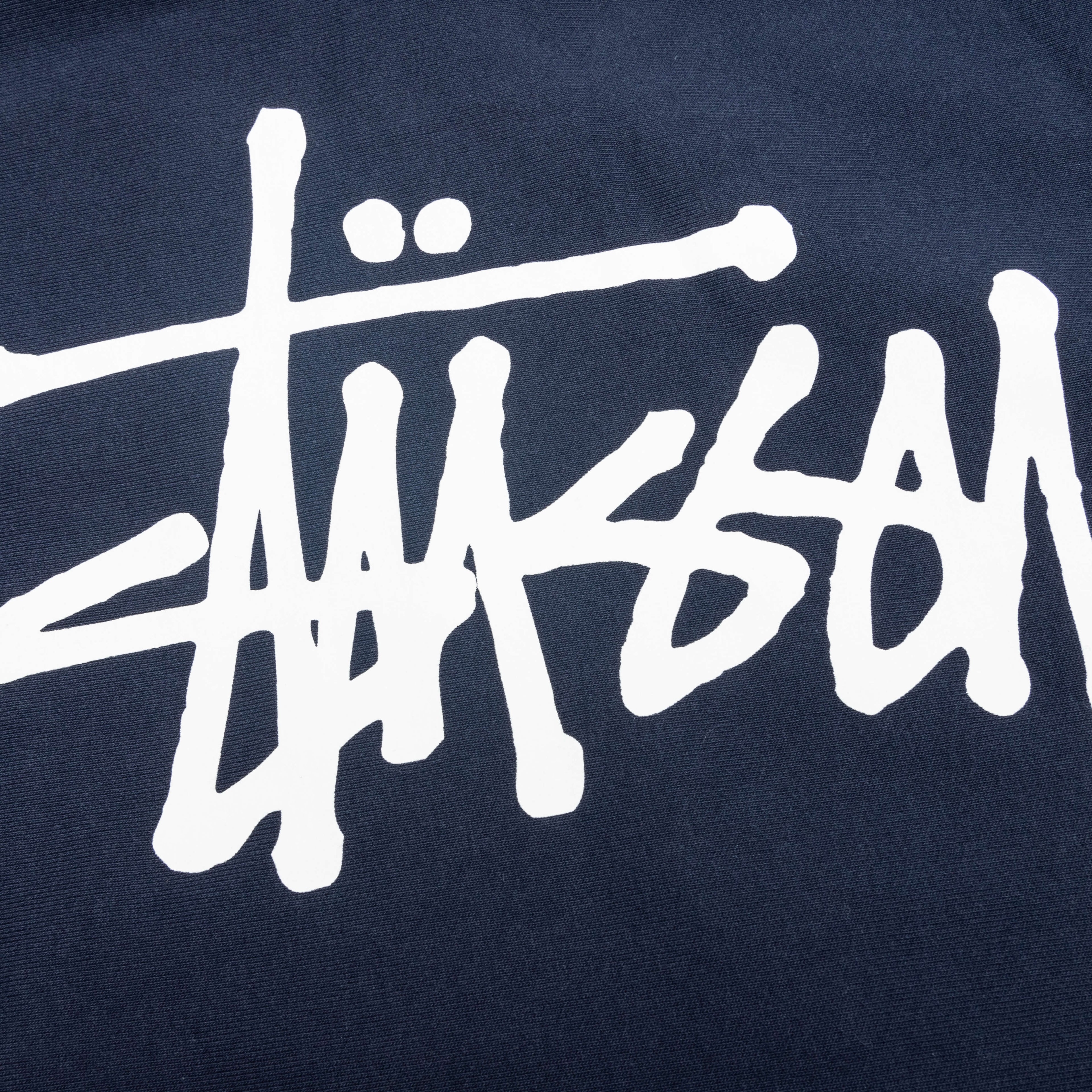 Basic Stussy Zip Hoodie Navy